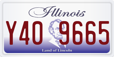 IL license plate Y409665