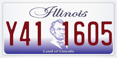 IL license plate Y411605