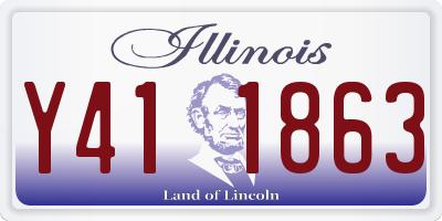 IL license plate Y411863