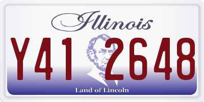 IL license plate Y412648