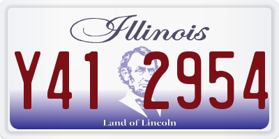 IL license plate Y412954