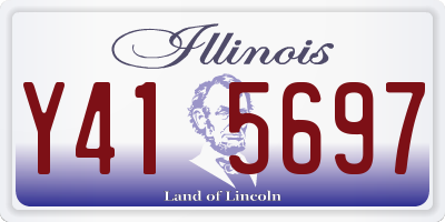 IL license plate Y415697