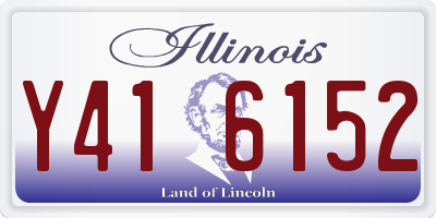 IL license plate Y416152