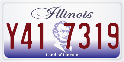 IL license plate Y417319