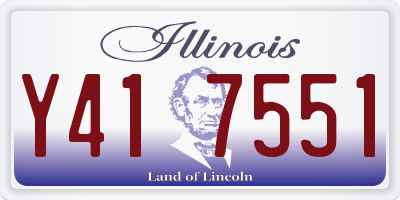 IL license plate Y417551