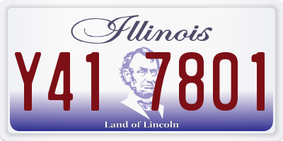IL license plate Y417801
