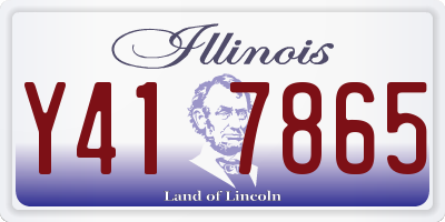 IL license plate Y417865