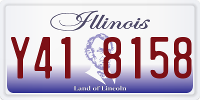IL license plate Y418158