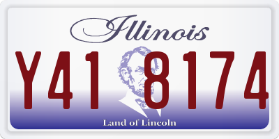 IL license plate Y418174