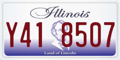 IL license plate Y418507