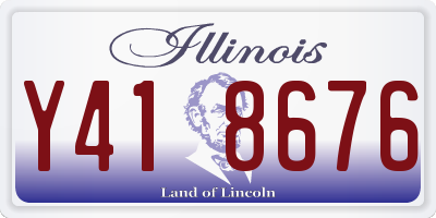 IL license plate Y418676