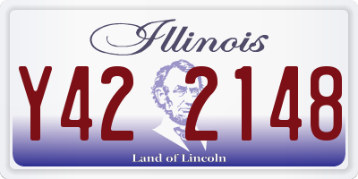 IL license plate Y422148