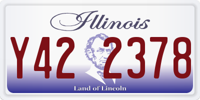IL license plate Y422378