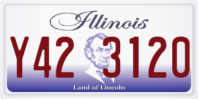 IL license plate Y423120