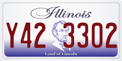 IL license plate Y423302