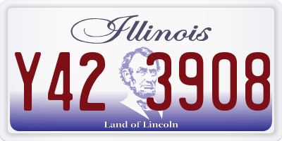 IL license plate Y423908