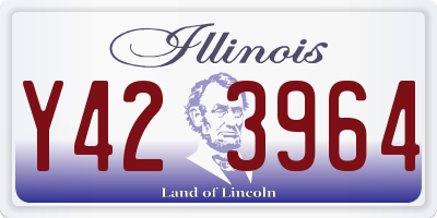 IL license plate Y423964