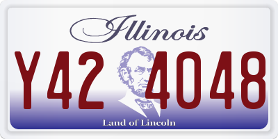 IL license plate Y424048
