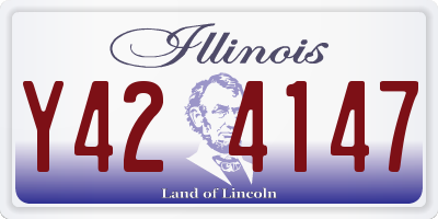 IL license plate Y424147