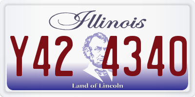 IL license plate Y424340