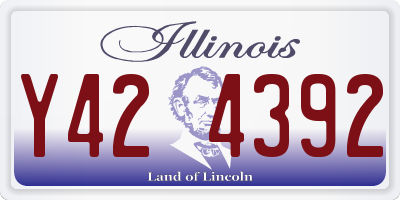 IL license plate Y424392