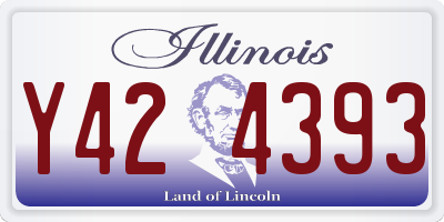 IL license plate Y424393