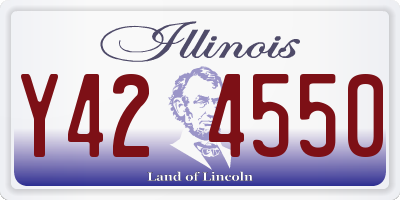 IL license plate Y424550