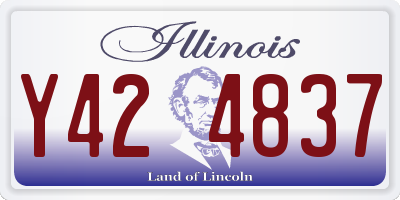 IL license plate Y424837