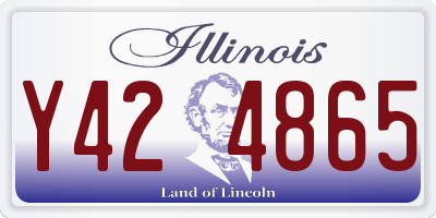 IL license plate Y424865