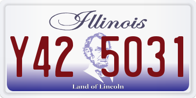 IL license plate Y425031