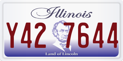IL license plate Y427644