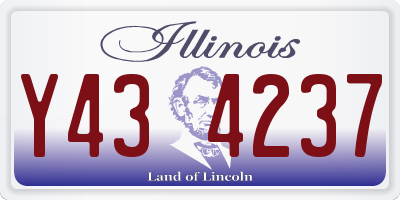 IL license plate Y434237