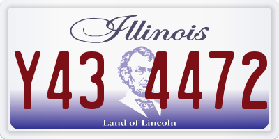 IL license plate Y434472