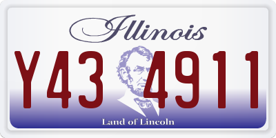 IL license plate Y434911