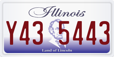 IL license plate Y435443