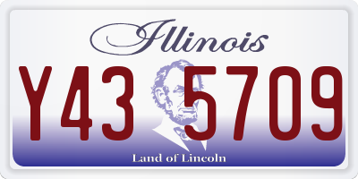 IL license plate Y435709