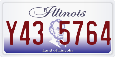 IL license plate Y435764