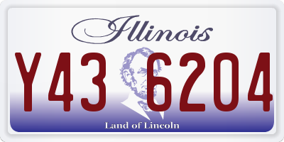 IL license plate Y436204