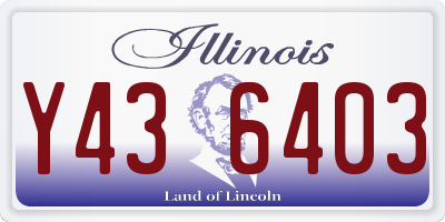 IL license plate Y436403