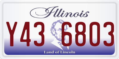 IL license plate Y436803