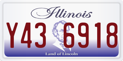 IL license plate Y436918