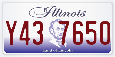 IL license plate Y437650
