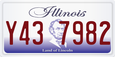IL license plate Y437982