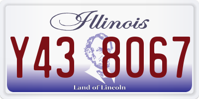 IL license plate Y438067