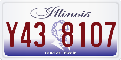IL license plate Y438107