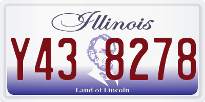 IL license plate Y438278