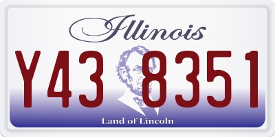 IL license plate Y438351