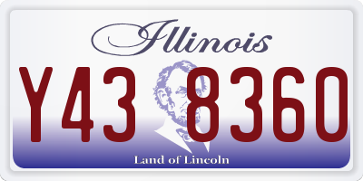 IL license plate Y438360