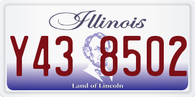 IL license plate Y438502