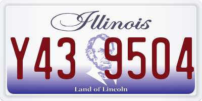 IL license plate Y439504
